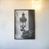 Paris Architecture III by Deborah Revell. shown as a paper print in a black flame. Available as a archival giclee rolled canvas, fine art paper, or poster print. SKU 93488h.