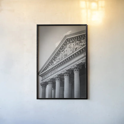 Paris Architecture IV by Deborah Revell. shown as a paper print in a black flame. Available as a archival giclee rolled canvas, fine art paper, or poster print. SKU 93489h.