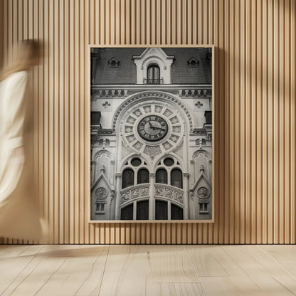 Paris Architecture V by Deborah Revell. shown as over sized large wall art. Available as an archival giclee rolled canvas, fine art paper, or poster print. SKU 93490h.