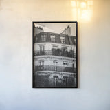 Paris Architecture VI by Deborah Revell. shown as a paper print in a black flame. Available as a archival giclee rolled canvas, fine art paper, or poster print. SKU 93491h.