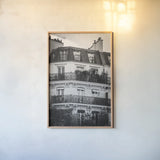 Paris Architecture VI by Deborah Revell. shown as a paper print in a natural frame. Available as a archival giclee rolled canvas, fine art paper, or poster print. SKU 93491h.
