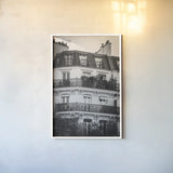 Paris Architecture VI by Deborah Revell. shown as a paper print in a white frame. Available as a archival giclee rolled canvas, fine art paper, or poster print. SKU 93491h.