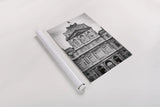 Paris Architecture VII by Deborah Revell. shown as a rolled paper print. Available as archival giclee rolled canvas, fine art paper, or poster print. SKU 93492h.