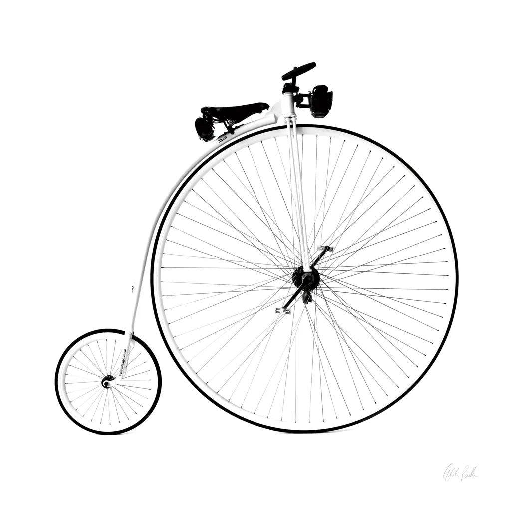 Penny Farthing by Deborah Revell. SKU 92265a. Archival Giclee Fine art print for wall decor.