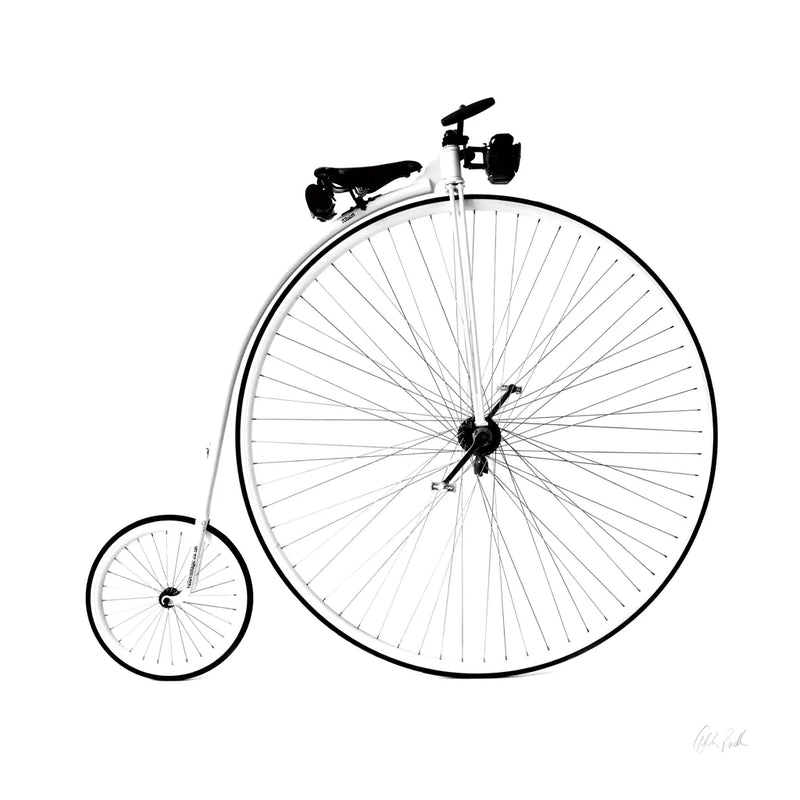 Penny Farthing by Deborah Revell. SKU 92265a. Archival Giclee Fine art print for wall decor.