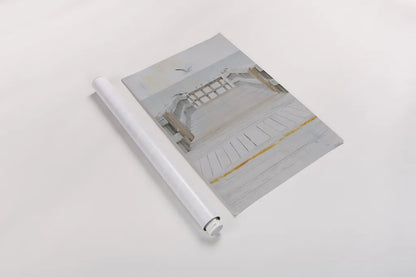 Pier IV by Deborah Revell. shown as a rolled paper print. Available as archival giclee rolled canvas, fine art paper, or poster print. SKU 91627h.