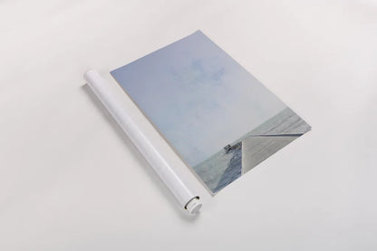 Pier V by Deborah Revell. shown as a rolled paper print. Available as archival giclee rolled canvas, fine art paper, or poster print. SKU 91628h.