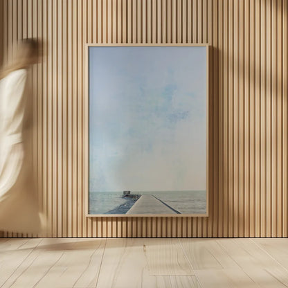 Pier V by Deborah Revell. shown as over sized large wall art. Available as an archival giclee rolled canvas, fine art paper, or poster print. SKU 91628h.