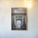Pretty in Paris I by Deborah Revell. shown as a paper print in a natural frame. Available as a archival giclee rolled canvas, fine art paper, or poster print. SKU 93494h.