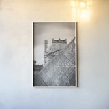 Pretty in Paris II by Deborah Revell. shown as a paper print in a white frame. Available as a archival giclee rolled canvas, fine art paper, or poster print. SKU 93495h.
