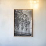 Pretty in Paris III by Deborah Revell. shown as a paper print in a natural frame. Available as a archival giclee rolled canvas, fine art paper, or poster print. SKU 93496h.
