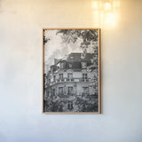 Pretty in Paris IV by Deborah Revell. shown as a paper print in a natural frame. Available as a archival giclee rolled canvas, fine art paper, or poster print. SKU 93497h.