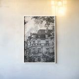 Pretty in Paris IV by Deborah Revell. shown as a paper print in a white frame. Available as a archival giclee rolled canvas, fine art paper, or poster print. SKU 93497h.
