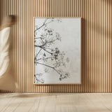 Queen Annes Lace II by Deborah Revell. shown as over sized large wall art. Available as an archival giclee rolled canvas, fine art paper, or poster print. SKU 95158h.