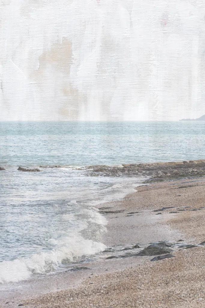 Rain on the Secret Beach by Deborah Revell. SKU 94134h. Archival Giclee Fine art print for wall decor.