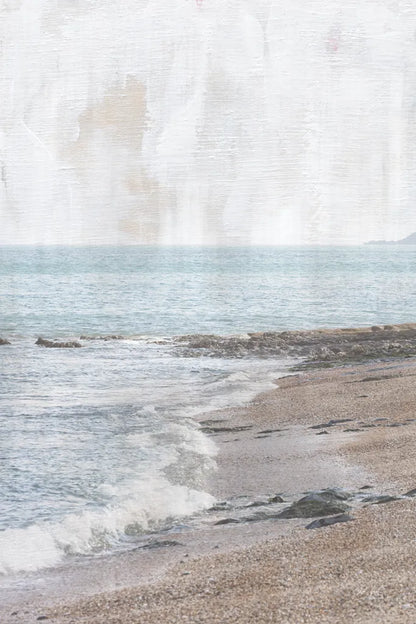 Rain on the Secret Beach by Deborah Revell. SKU 94134h. Archival Giclee Fine art print for wall decor.