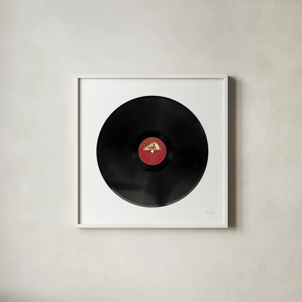 Record by Deborah Revell. Shown in a crisp white glass frame for a clean and minimalist style. Available as an archival giclee rolled canvas, fine art paper, or poster print. SKU 92068a.