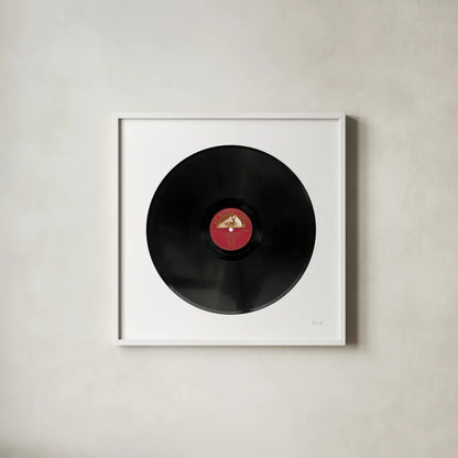 Record by Deborah Revell. Shown in a crisp white glass frame for a clean and minimalist style. Available as an archival giclee rolled canvas, fine art paper, or poster print. SKU 92068a.
