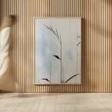 Reeds on the Ley II by Deborah Revell. shown as over sized large wall art. Available as an archival giclee rolled canvas, fine art paper, or poster print. SKU 91120h.