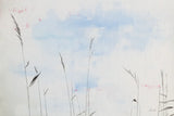 Reeds on the Ley III by Deborah Revell. SKU 91121i. Archival Giclee Fine art print for wall decor.