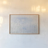 Reeds on the Ley IV by Deborah Revell. shown as a paper print in a natural frame. Available as a archival giclee rolled canvas, fine art paper, or poster print. SKU 91122i.