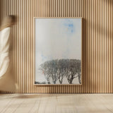 Row of Trees by Deborah Revell. shown as over sized large wall art. Available as an archival giclee rolled canvas, fine art paper, or poster print. SKU 90977h.