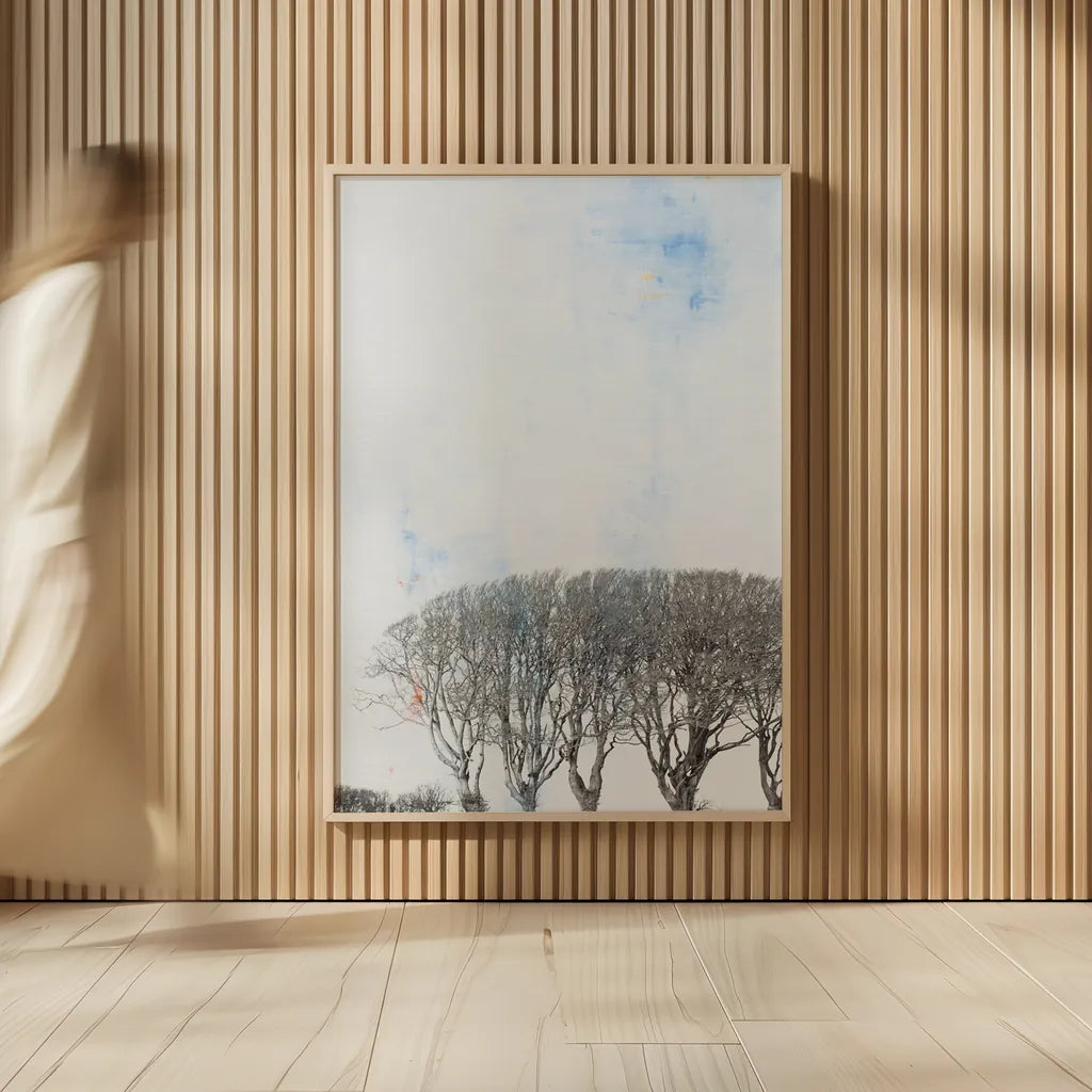 Row of Trees by Deborah Revell. shown as over sized large wall art. Available as an archival giclee rolled canvas, fine art paper, or poster print. SKU 90977h.