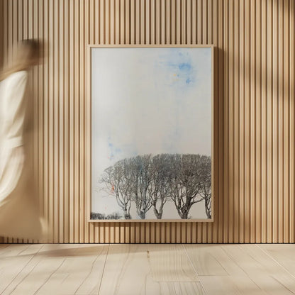 Row of Trees by Deborah Revell. shown as over sized large wall art. Available as an archival giclee rolled canvas, fine art paper, or poster print. SKU 90977h.