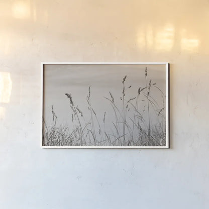 Saltgrass I by Deborah Revell. shown as a paper print in a white frame. Available as a archival giclee rolled canvas, fine art paper, or poster print. SKU 100997i.