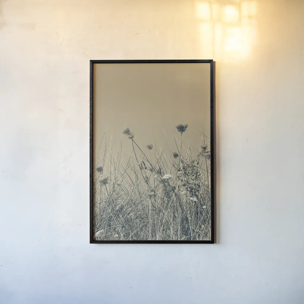 Saltwind Meadow I by Deborah Revell. shown as a paper print in a black flame. Available as a archival giclee rolled canvas, fine art paper, or poster print. SKU 100995h.