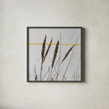Sea Grass I by Deborah Revell. Shown in a sleek black glass frame for a contemporary gallery look. Available as an archival giclee rolled canvas, fine art paper, or poster print. SKU 92329a.