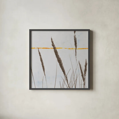 Sea Grass II by Deborah Revell. Shown in a sleek black glass frame for a contemporary gallery look. Available as an archival giclee rolled canvas, fine art paper, or poster print. SKU 92330a.