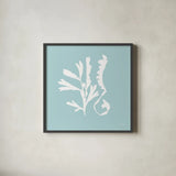 Seaweed II by Deborah Revell. Shown in a sleek black glass frame for a contemporary gallery look. Available as an archival giclee rolled canvas, fine art paper, or poster print. SKU 91125a.