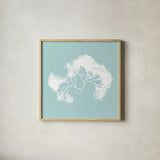 Seaweed III by Deborah Revell. Shown in a natural wood glass frame for a timeless modern aesthetic. Available as an archival giclee rolled canvas, fine art paper, or poster print. SKU 91126a.