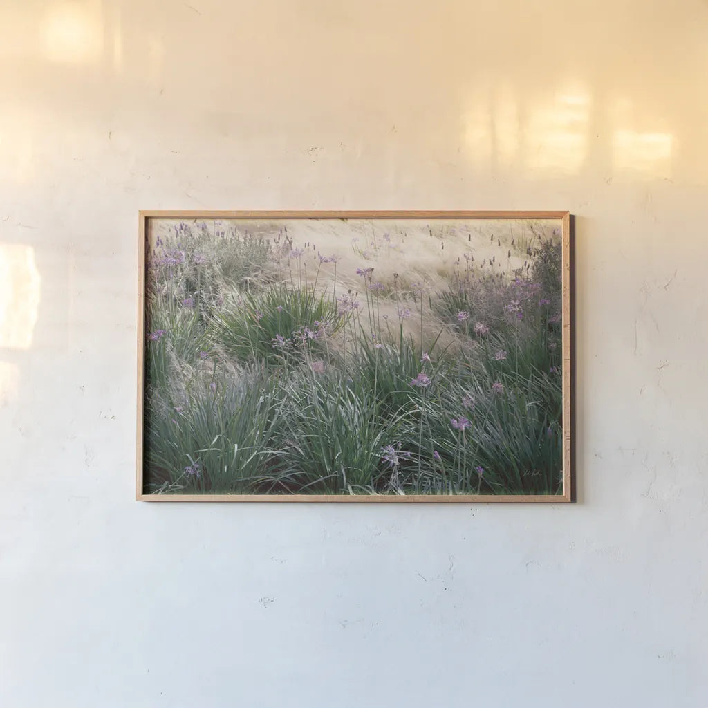 Secret Garden III by Deborah Revell. shown as a paper print in a natural frame. Available as a archival giclee rolled canvas, fine art paper, or poster print. SKU 94366i.