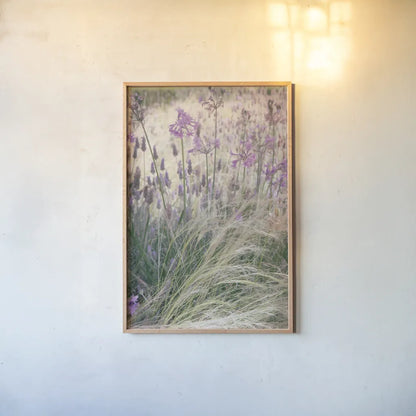 Secret Garden VIII by Deborah Revell. shown as a paper print in a natural frame. Available as a archival giclee rolled canvas, fine art paper, or poster print. SKU 94371h.