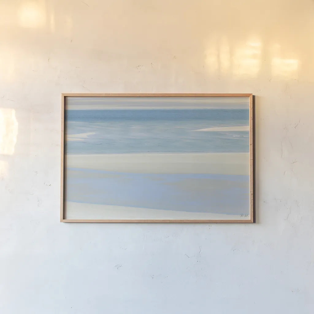 Serenity I by Deborah Revell. shown as a paper print in a natural frame. Available as a archival giclee rolled canvas, fine art paper, or poster print. SKU 100991i.