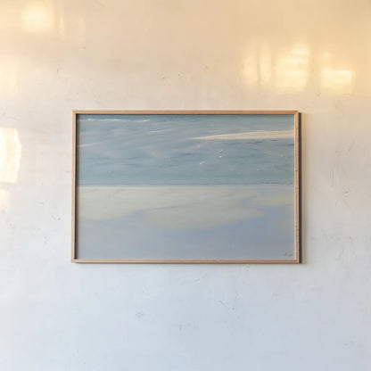 Serenity II by Deborah Revell. shown as a paper print in a natural frame. Available as a archival giclee rolled canvas, fine art paper, or poster print. SKU 100992i.