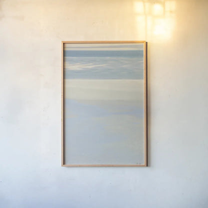 Serenity III by Deborah Revell. shown as a paper print in a natural frame. Available as a archival giclee rolled canvas, fine art paper, or poster print. SKU 100993h.