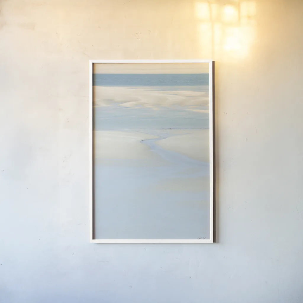 Serenity IV by Deborah Revell. shown as a paper print in a white frame. Available as a archival giclee rolled canvas, fine art paper, or poster print. SKU 100994h.