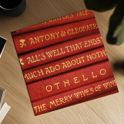 Shakespeare I by Deborah Revell. Shown as a detailed flat fine art print, highlighting archival giclee quality. Available as an archival giclee rolled canvas, fine art paper, or poster print. SKU 96912a.