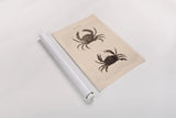Shore and Fiddler Crab by Deborah Revell. shown as a rolled paper print. Available as archival giclee rolled canvas, fine art paper, or poster print. SKU 95764h.