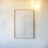 Sleek Simplicity IV by Deborah Revell. shown as a paper print in a natural frame. Available as a archival giclee rolled canvas, fine art paper, or poster print. SKU 92328h.