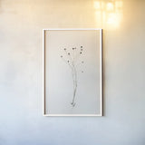 Sleek Simplicity IV by Deborah Revell. shown as a paper print in a white frame. Available as a archival giclee rolled canvas, fine art paper, or poster print. SKU 92328h.