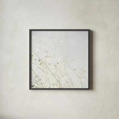Soft Wild Grass by Deborah Revell. Shown in a sleek black glass frame for a contemporary gallery look. Available as an archival giclee rolled canvas, fine art paper, or poster print. SKU 98513a.