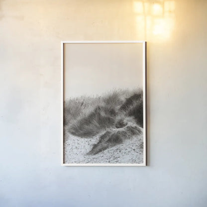 Soluna Dunes I by Deborah Revell. shown as a paper print in a white frame. Available as a archival giclee rolled canvas, fine art paper, or poster print. SKU 102767h.