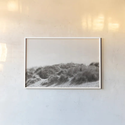 Soluna Dunes II by Deborah Revell. shown as a paper print in a white frame. Available as a archival giclee rolled canvas, fine art paper, or poster print. SKU 102768i.