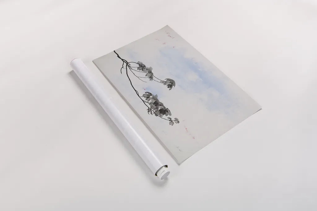 Spring Leaves by Deborah Revell. shown as a rolled paper print. Available as archival giclee rolled canvas, fine art paper, or poster print. SKU 91876i.