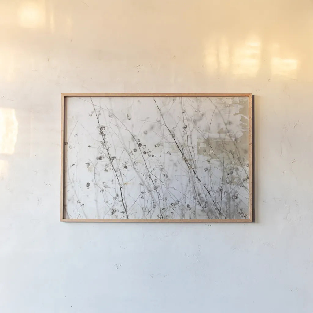 Still Wild I by Deborah Revell. shown as a paper print in a natural frame. Available as a archival giclee rolled canvas, fine art paper, or poster print. SKU 100053i.