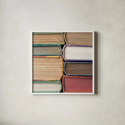 Sunday Afternoon by Deborah Revell. Shown in a crisp white glass frame for a clean and minimalist style. Available as an archival giclee rolled canvas, fine art paper, or poster print. SKU 96922a.